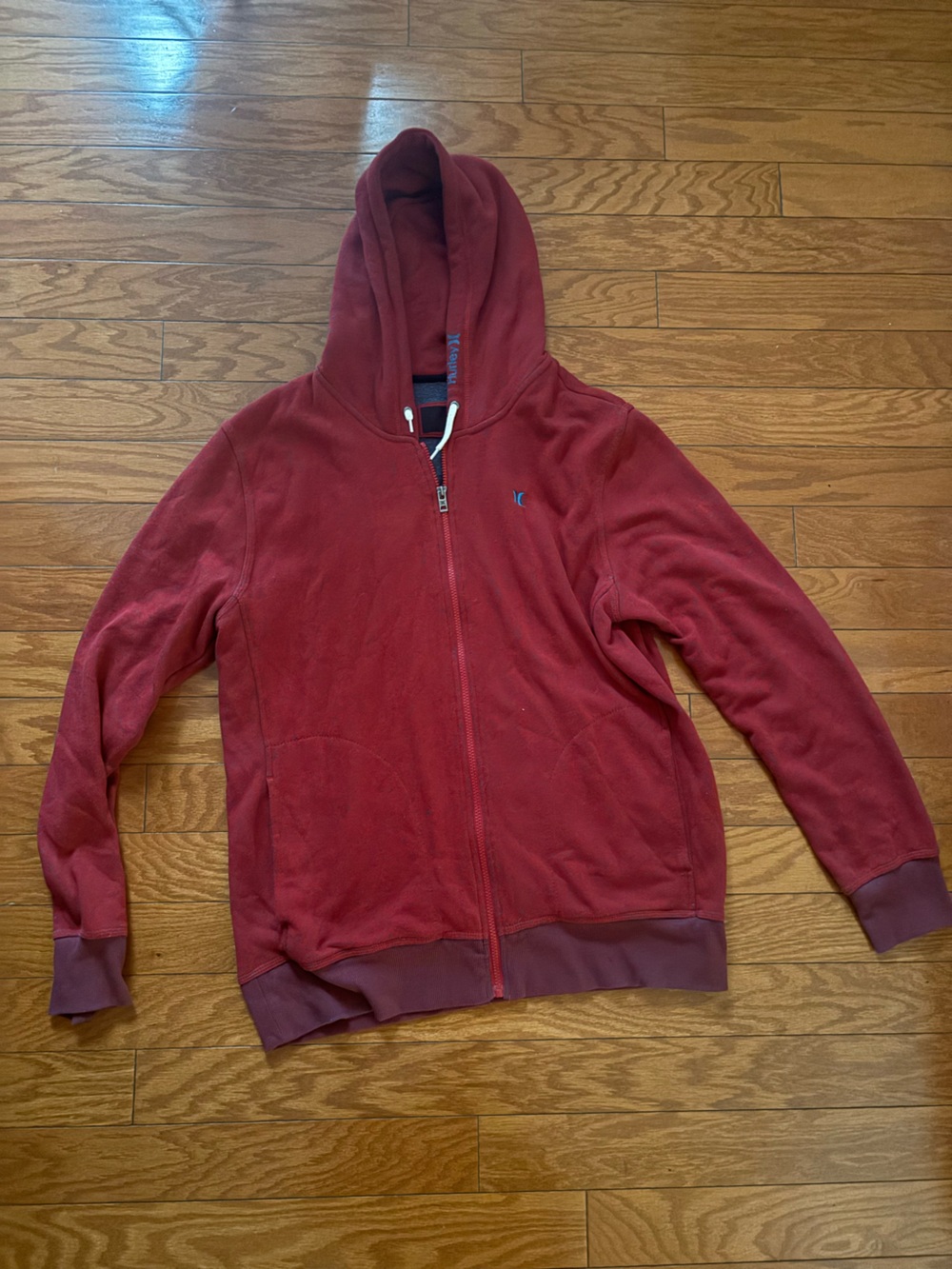 Hurley Red Full-Zip Hoodie Jacket